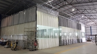 Pvc Curtain Prep Station Galvanized Steel Sheet White Color Painting Military Product