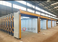 Telescopic Painting Booth For Large And Long Metal Workpiece