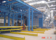 Paint booth for construction machinery and large fabricated parts