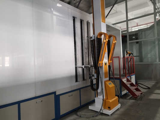 Automatic Reciprocator Heavy Machinery Paint Booth For Smooth Movements Of Guns For Powder Coating