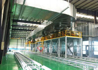 Full Grid Paint Room With Trolley Paint Production Line System Downdraft Paint Booth