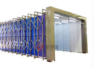 Mobile Telescopic Folding Track Spray Booth For Mechanical Industry Equipment
