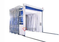 Mobile Telescopic Folding Track Spray Booth For Mechanical Industry Equipment