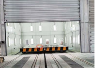 Military Spray Booth With Base Transport Rail Heavy Machine Painting Booth Line