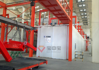 Painting Spray Booth For XCMG Heavy Machinery Paint Line With Conveyor Chain System
