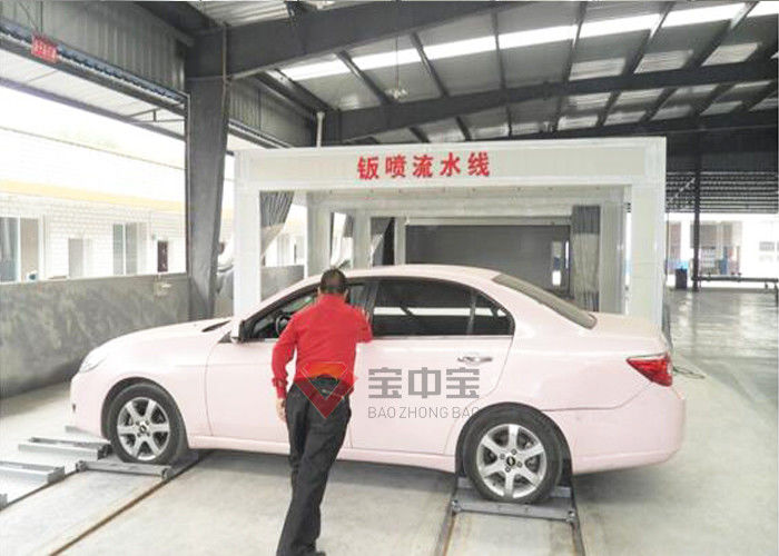 Sheet Metal Paint lines Side Push Moving Car Paint Line Auto Spray  Production Project