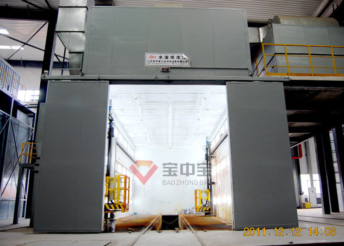 Water Rotation Painting Booth Spray Booth In Military Vehicle Paint Production Lines