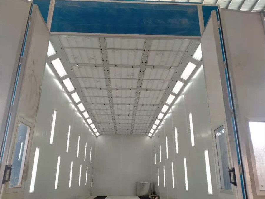Customized Bus And Truck Spray Booth With Side Light 1000lux Paint Room