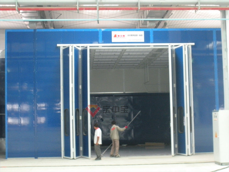 Fold Style Door Industrial Paint Booth Aircraft Spray Booth