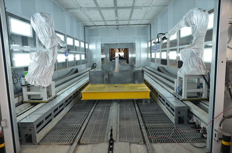 Steel Profile Paint Line Robot Paint Production Line Transport With Trolley