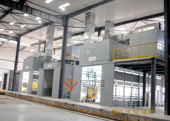Spray Painting Production Line By High Temperature Baking Room  For Vehicle In Military